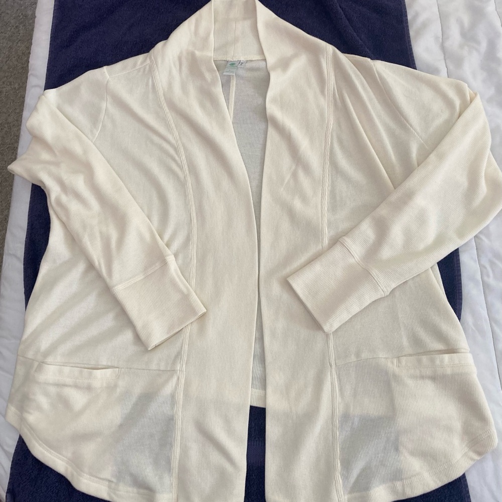 Aventura organic open cardigan- L, new, without tags